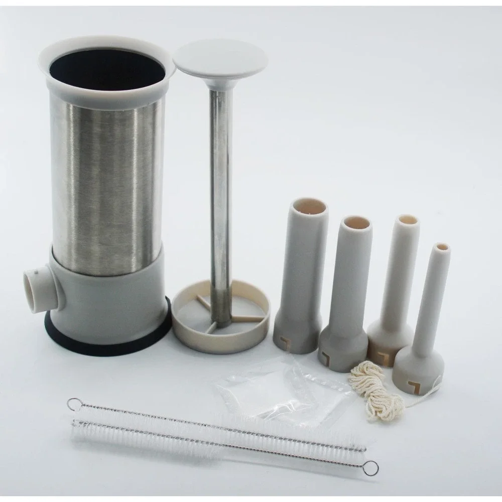 Manual Sausage Stuffer Machine 18/8 Stainless Steel Vertical Meat Filler Kit